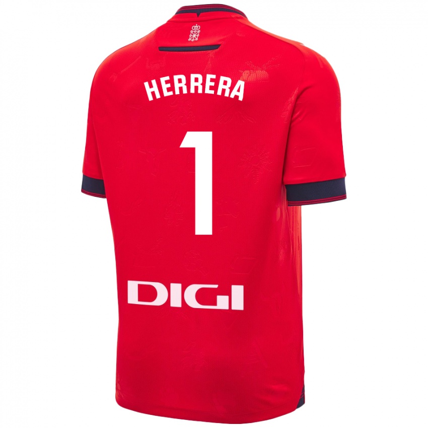 Niño Camiseta Sergio Herrera #1 Rojo Blanco 1ª Equipación 2024/25 La Camisa Perú