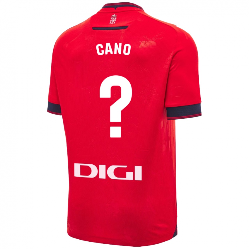 Niño Camiseta Javi Caño #0 Rojo Blanco 1ª Equipación 2024/25 La Camisa Perú