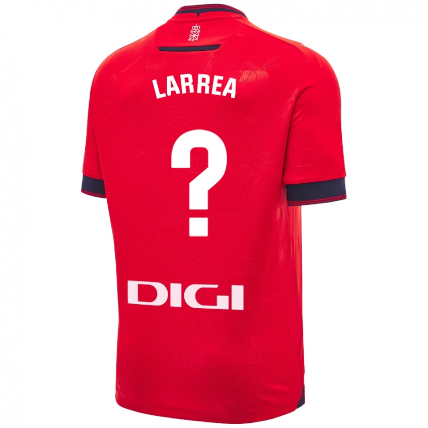 Niño Camiseta Unai Larrea #0 Rojo Blanco 1ª Equipación 2024/25 La Camisa Perú