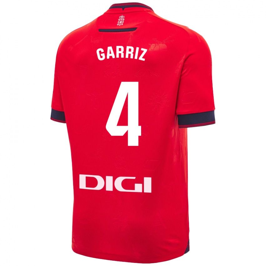 Niño Camiseta Ibaider Garriz #4 Rojo Blanco 1ª Equipación 2024/25 La Camisa Perú