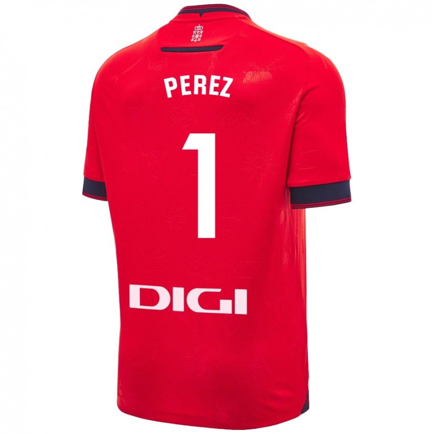 Niño Camiseta Silvia Pérez Fernández De Romarategui #1 Rojo Blanco 1ª Equipación 2024/25 La Camisa Perú