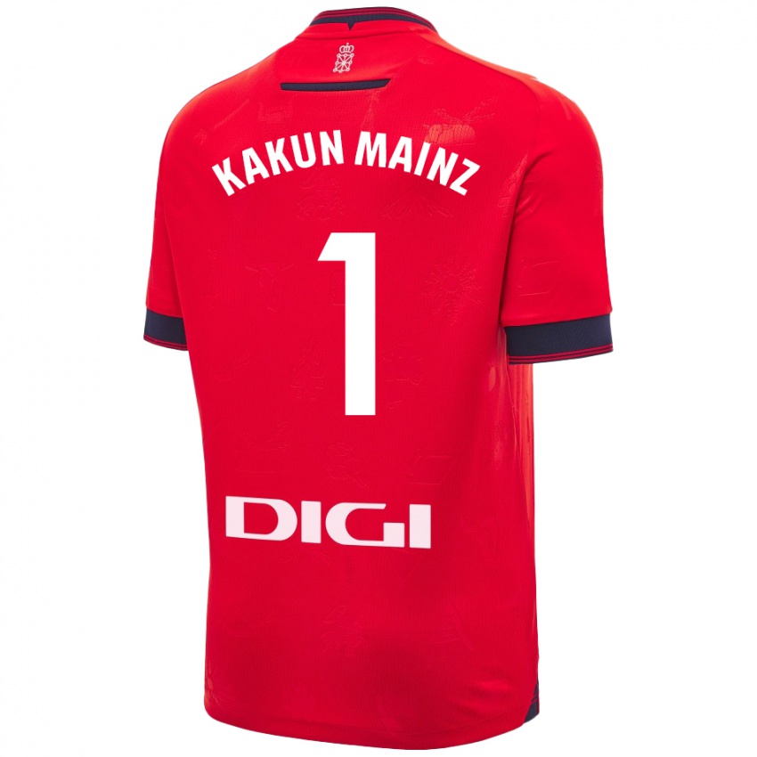 Niño Camiseta Kakun Mainz #1 Rojo Blanco 1ª Equipación 2024/25 La Camisa Perú