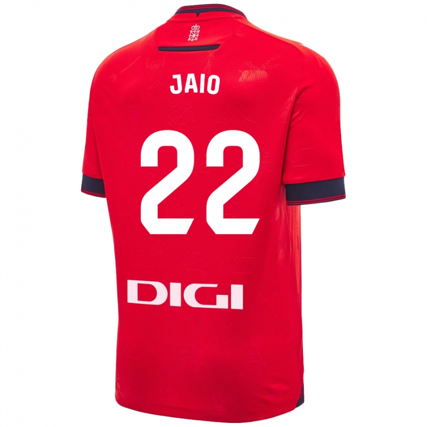 Niño Camiseta Jaione Larraiotz Senosiain #22 Rojo Blanco 1ª Equipación 2024/25 La Camisa Perú