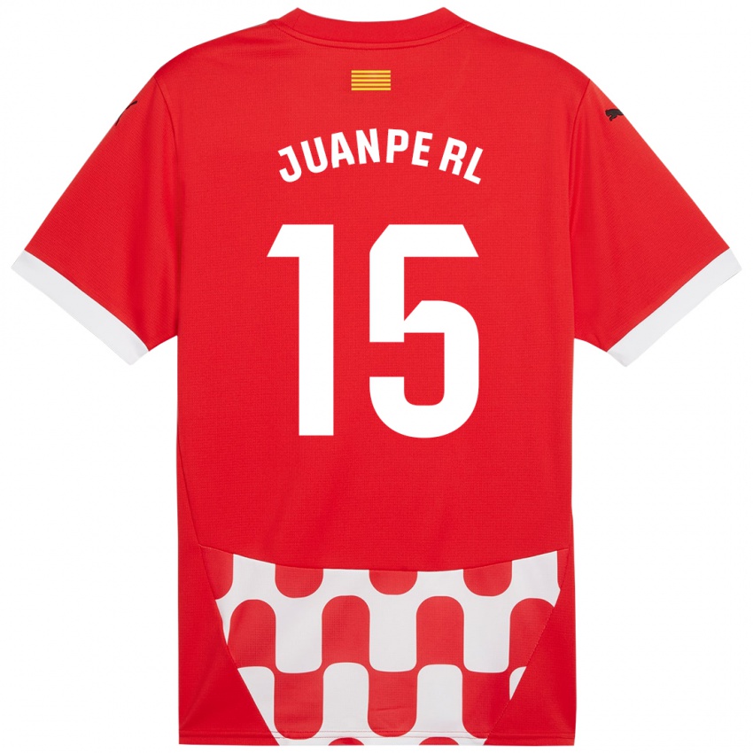 Niño Camiseta Juanpe #15 Rojo Blanco 1ª Equipación 2024/25 La Camisa Perú