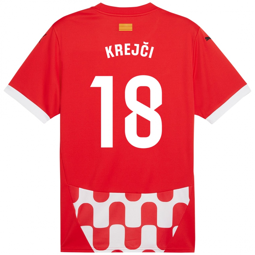 Niño Camiseta Ladislav Krejci #18 Rojo Blanco 1ª Equipación 2024/25 La Camisa Perú