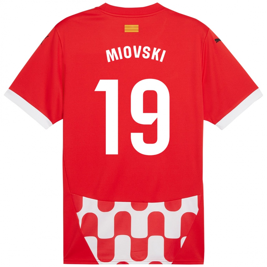 Niño Camiseta Bojan Miovski #19 Rojo Blanco 1ª Equipación 2024/25 La Camisa Perú