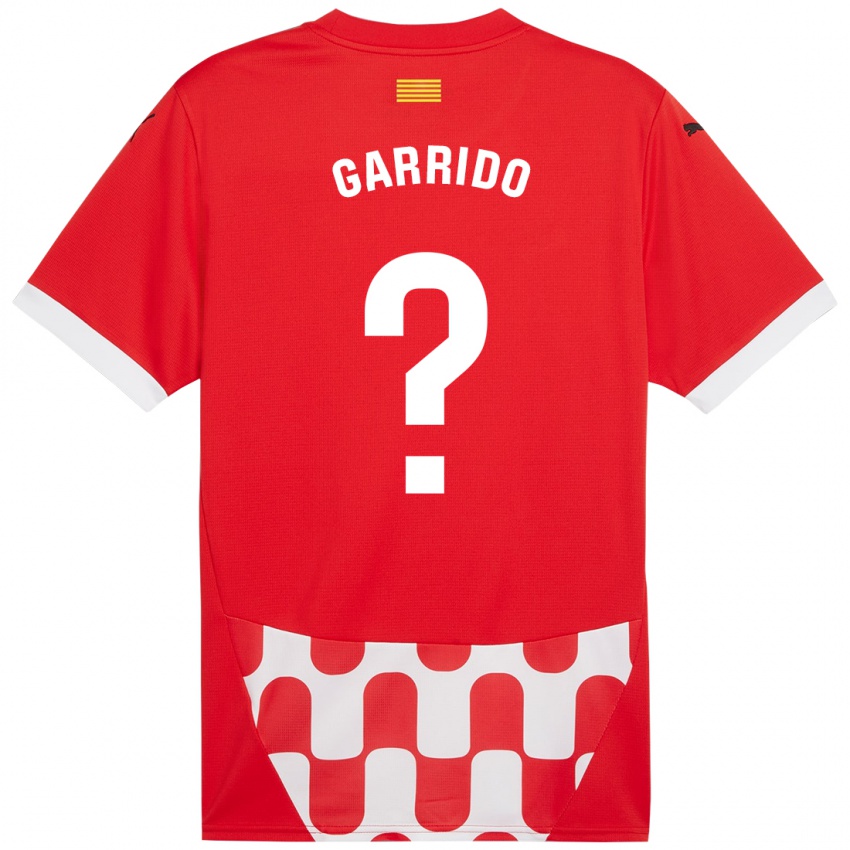 Niño Camiseta Carles Garrido #0 Rojo Blanco 1ª Equipación 2024/25 La Camisa Perú