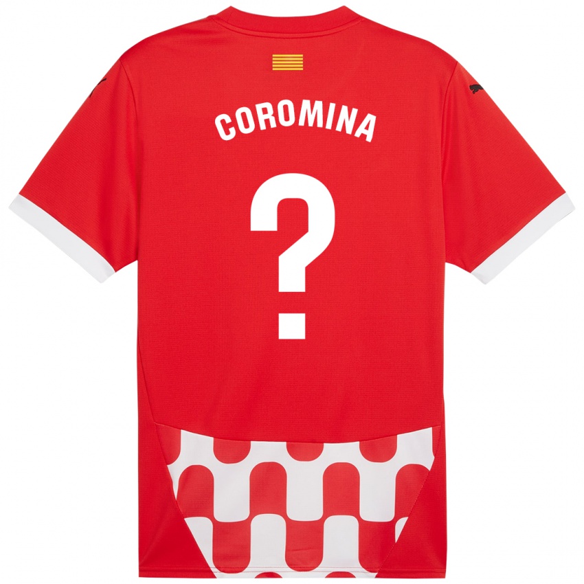 Niño Camiseta Arnau Coromina #0 Rojo Blanco 1ª Equipación 2024/25 La Camisa Perú