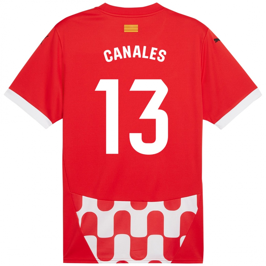 Niño Camiseta Juanvi Canales #13 Rojo Blanco 1ª Equipación 2024/25 La Camisa Perú