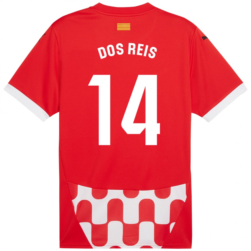 Niño Camiseta Leo Dos Reis #14 Rojo Blanco 1ª Equipación 2024/25 La Camisa Perú