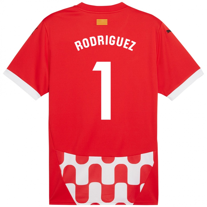 Niño Camiseta Maria Rodríguez #1 Rojo Blanco 1ª Equipación 2024/25 La Camisa Perú