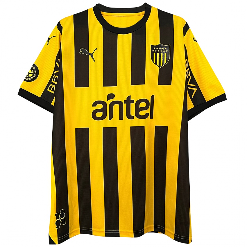 Niño Camiseta Matheus Babi #22 Amarillo Negro 1ª Equipación 2024/25 La Camisa Perú