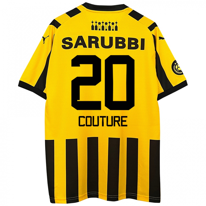 Niño Camiseta Lorenzo Couture #20 Amarillo Negro 1ª Equipación 2024/25 La Camisa Perú