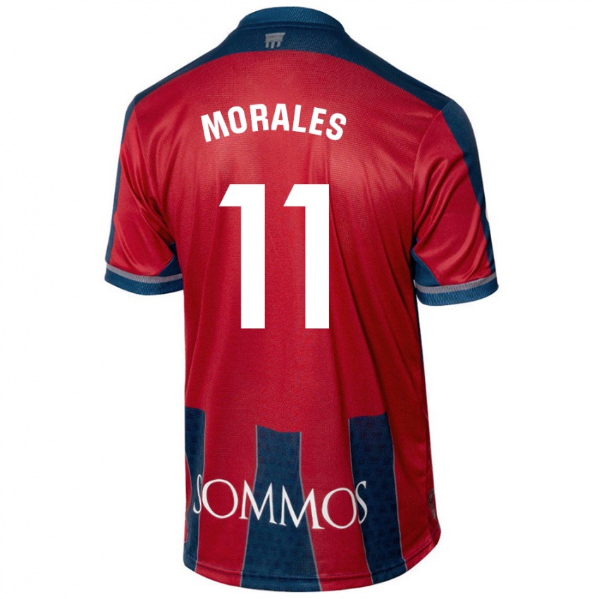 Niño Camiseta Carolina Morales #11 Rojo Azul 1ª Equipación 2024/25 La Camisa Perú