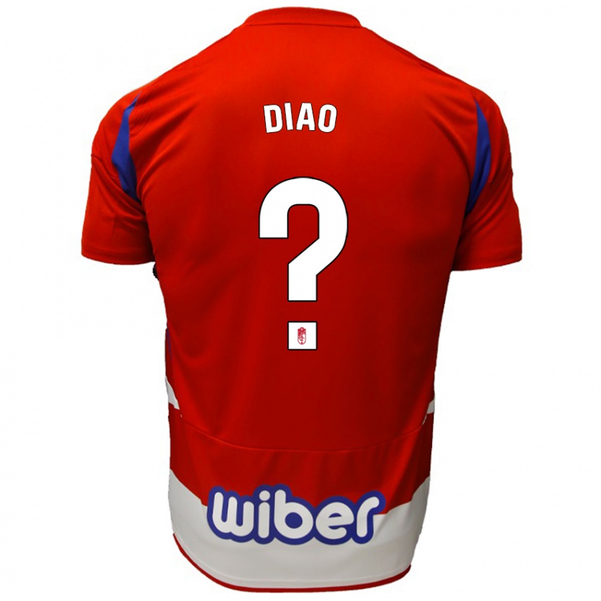 Niño Camiseta Siren Diao #0 Rojo Blanco Azul 1ª Equipación 2024/25 La Camisa Perú