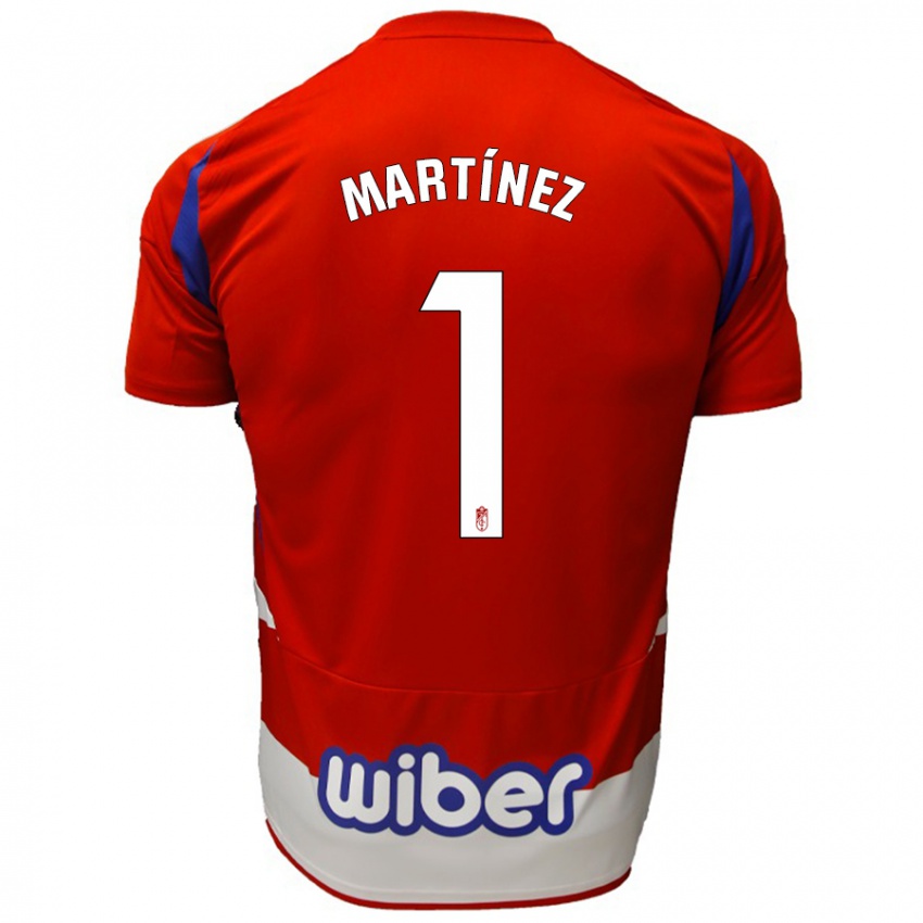 Niño Camiseta Marc Martínez #1 Rojo Blanco Azul 1ª Equipación 2024/25 La Camisa Perú