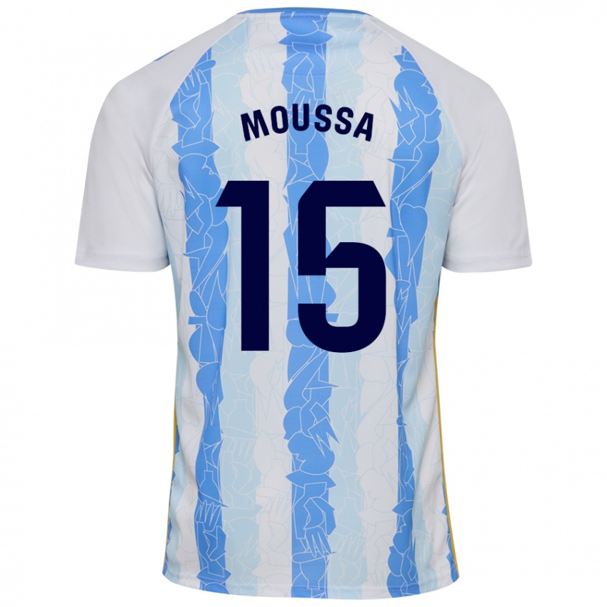 Niño Camiseta Moussa Diarra #15 Blanco Azul 1ª Equipación 2024/25 La Camisa Perú