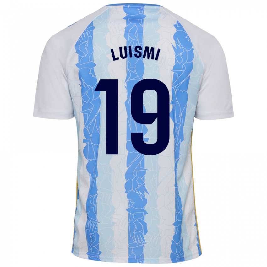 Niño Camiseta Luismi Sánchez #19 Blanco Azul 1ª Equipación 2024/25 La Camisa Perú