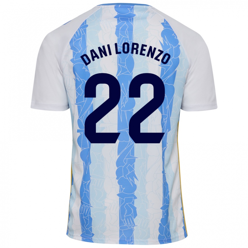 Niño Camiseta Dani Lorenzo #22 Blanco Azul 1ª Equipación 2024/25 La Camisa Perú