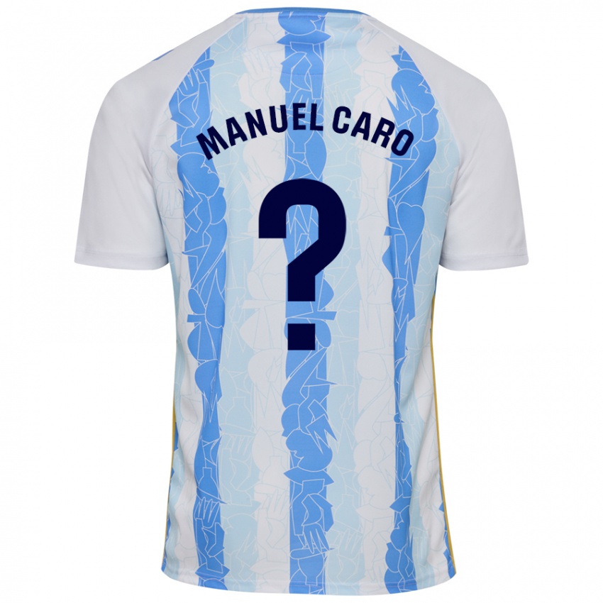 Niño Camiseta José Manuel Caro #0 Blanco Azul 1ª Equipación 2024/25 La Camisa Perú