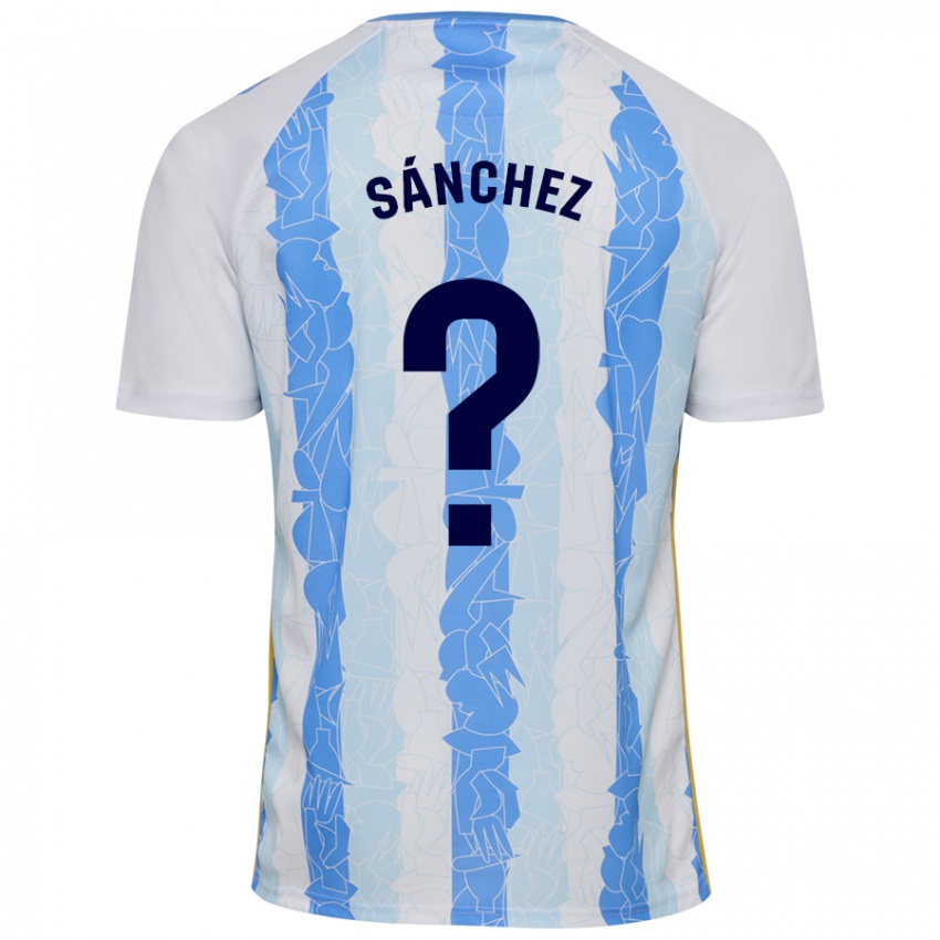 Niño Camiseta Álvaro Sánchez #0 Blanco Azul 1ª Equipación 2024/25 La Camisa Perú