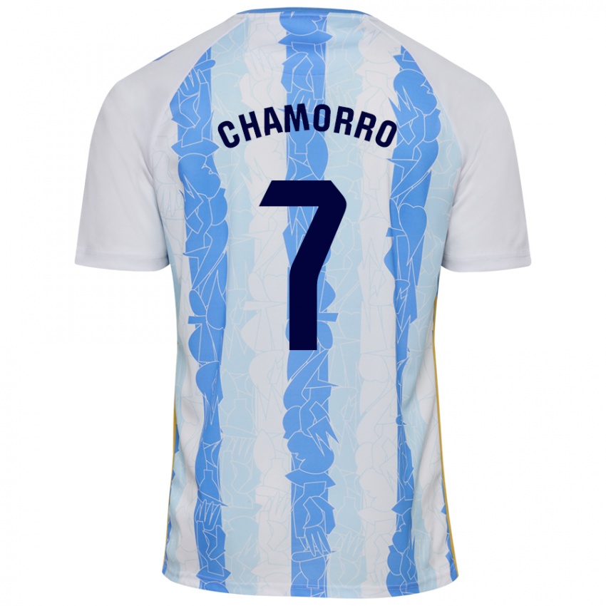 Niño Camiseta Alexis Chamorro #7 Blanco Azul 1ª Equipación 2024/25 La Camisa Perú