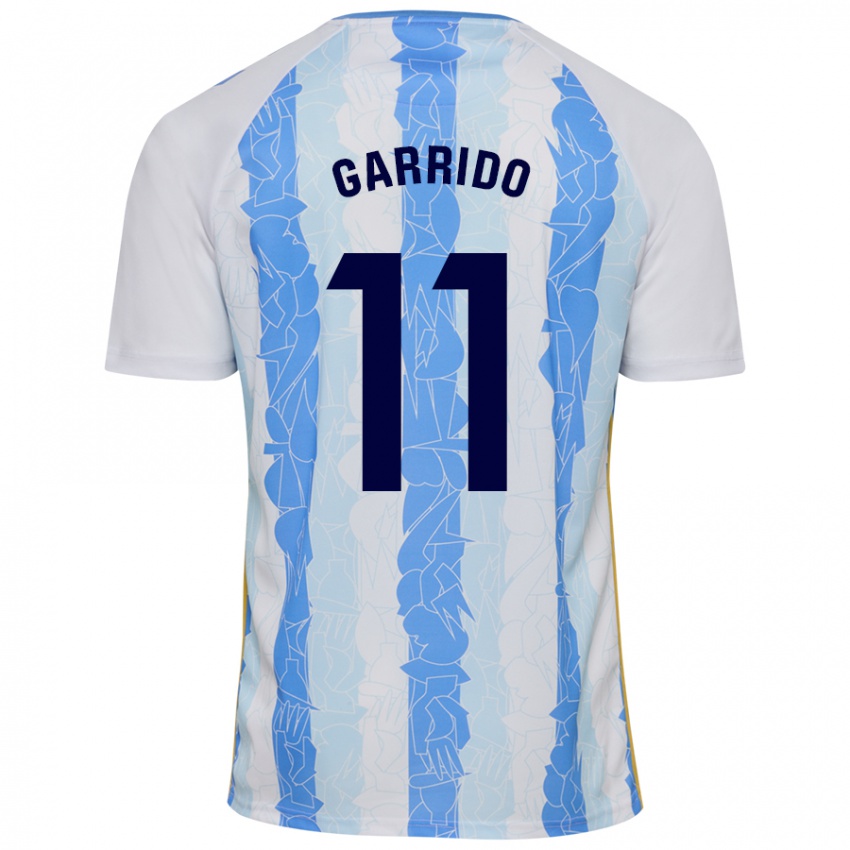 Niño Camiseta Rafael Garrido #11 Blanco Azul 1ª Equipación 2024/25 La Camisa Perú