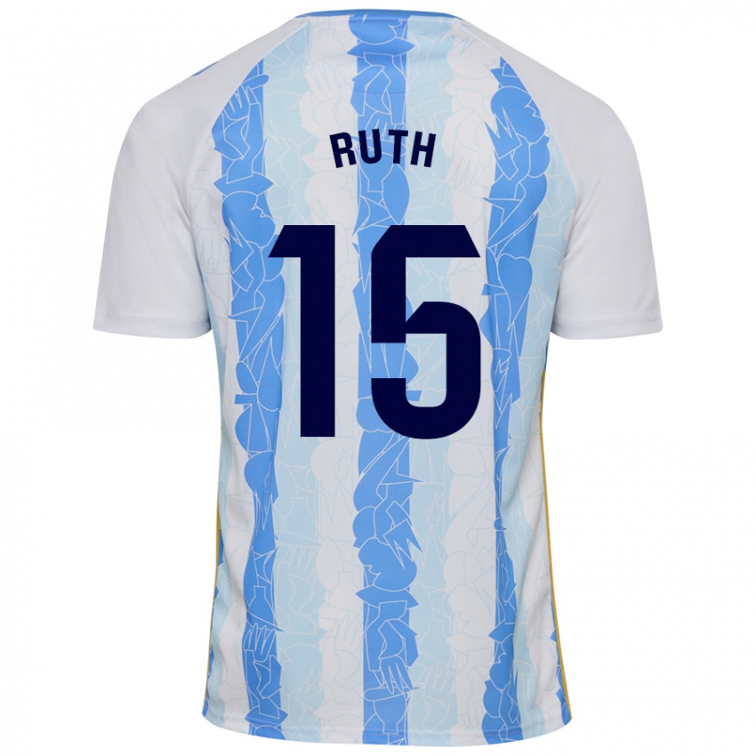 Niño Camiseta Ruth #15 Blanco Azul 1ª Equipación 2024/25 La Camisa Perú