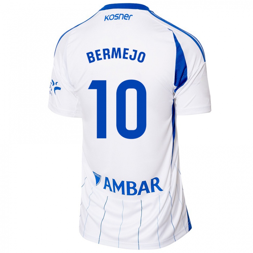 Niño Camiseta Sergio Bermejo #10 Rojo Blanco 1ª Equipación 2024/25 La Camisa Perú