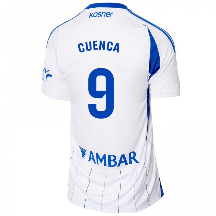 Niño Camiseta Marcos Cuenca #9 Rojo Blanco 1ª Equipación 2024/25 La Camisa Perú