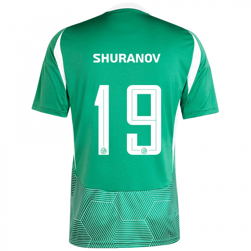 Niño Camiseta Erik Shuranov #19 Verde Blanco 1ª Equipación 2024/25 La Camisa Perú