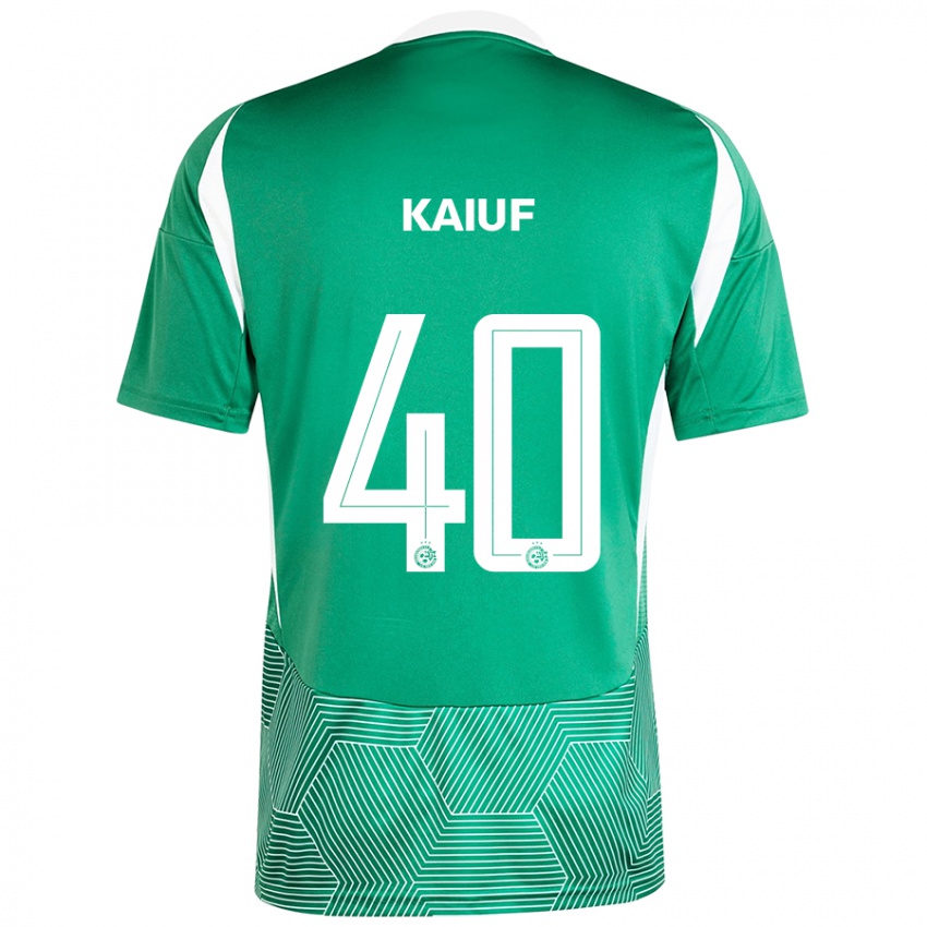 Niño Camiseta Sharif Kaiuf #40 Verde Blanco 1ª Equipación 2024/25 La Camisa Perú