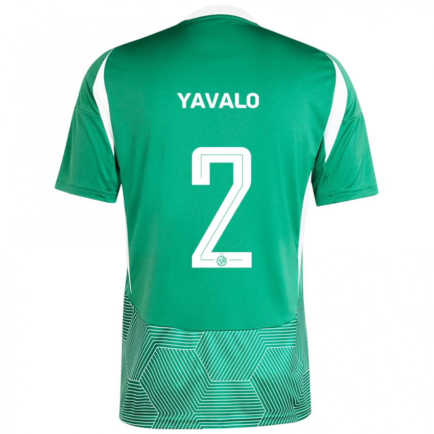 Niño Camiseta Gatachao Yavalo #2 Verde Blanco 1ª Equipación 2024/25 La Camisa Perú