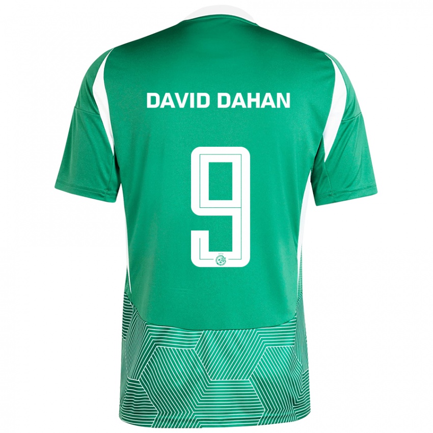 Niño Camiseta Omer David Dahan #9 Verde Blanco 1ª Equipación 2024/25 La Camisa Perú