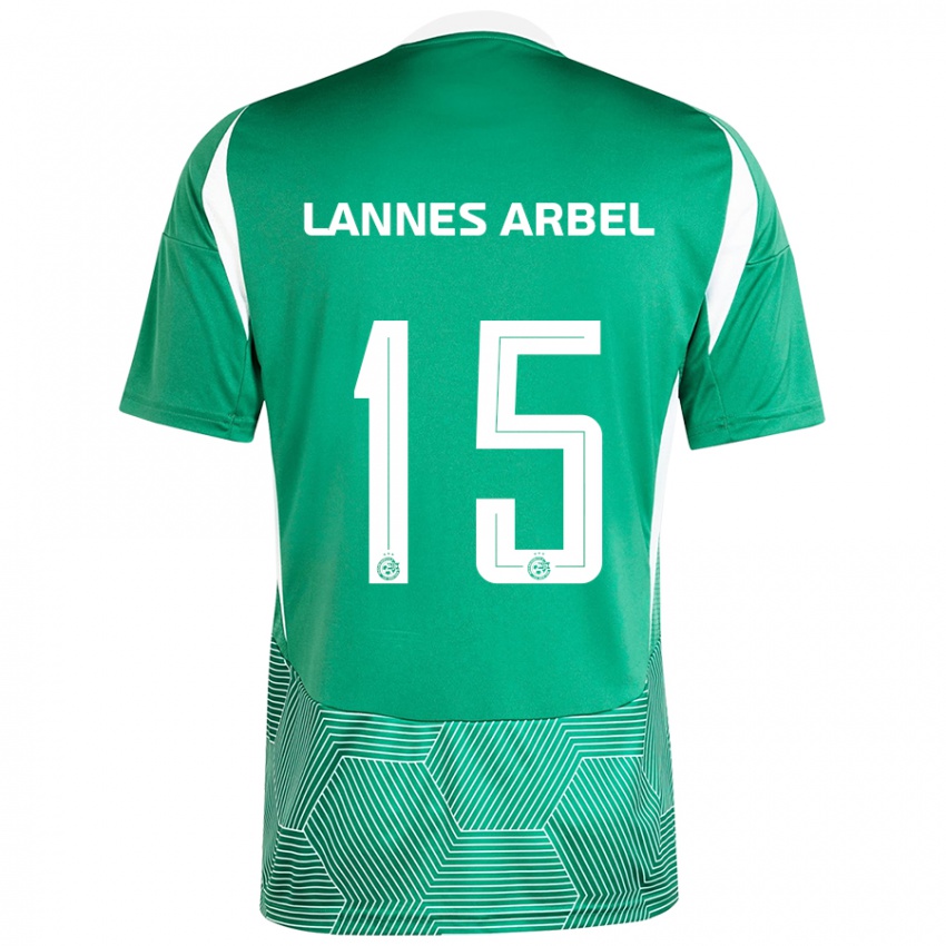 Niño Camiseta Tomer Lannes Arbel #15 Verde Blanco 1ª Equipación 2024/25 La Camisa Perú