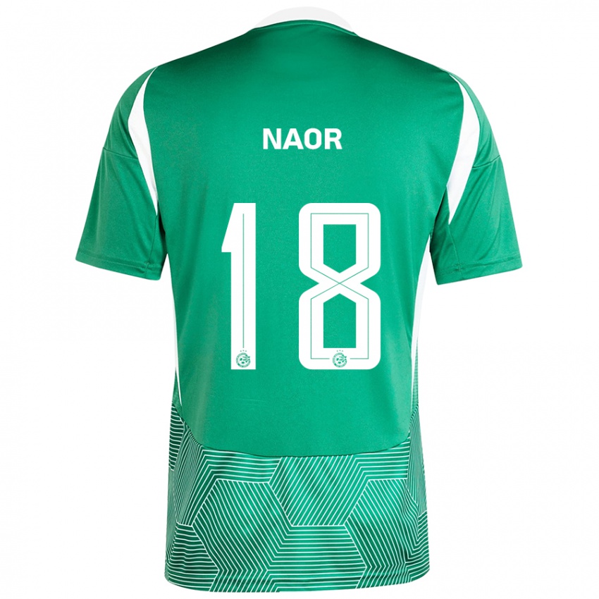 Niño Camiseta Goni Naor #18 Verde Blanco 1ª Equipación 2024/25 La Camisa Perú