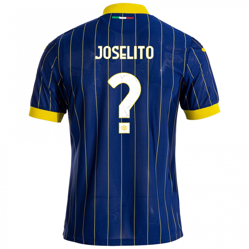 Niño Camiseta Joselito #0 Azul Amarillo 1ª Equipación 2024/25 La Camisa Perú