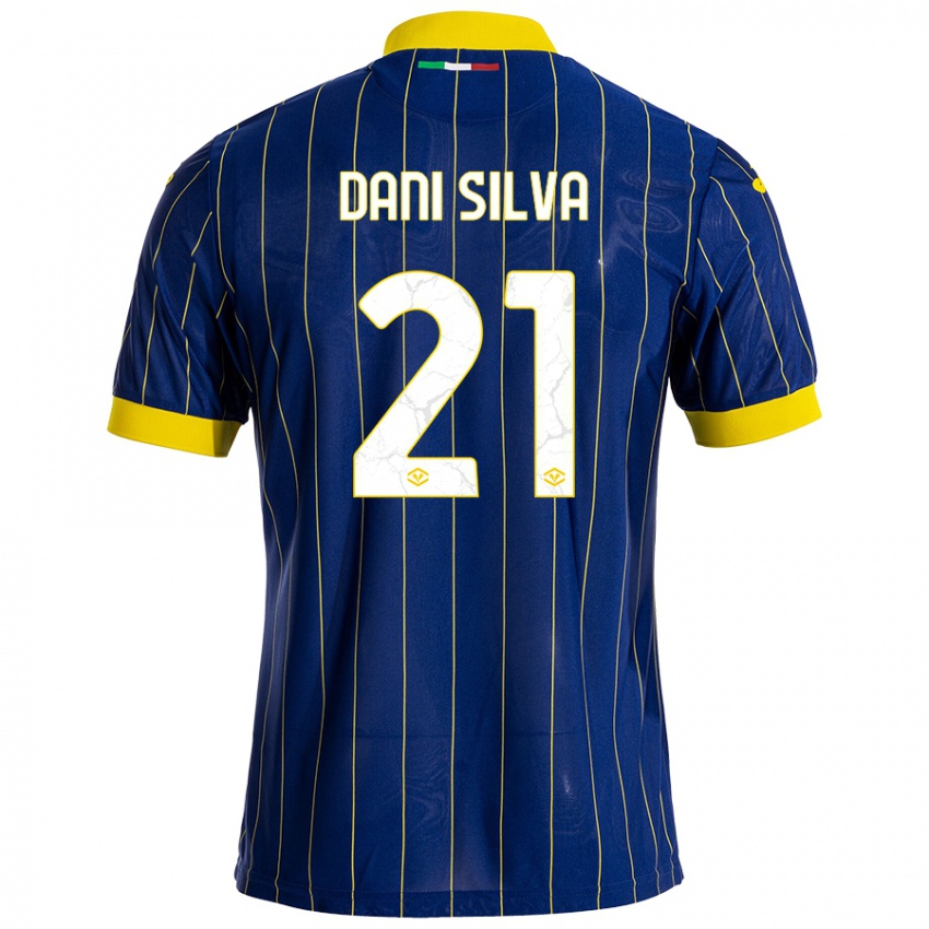 Niño Camiseta Dani Silva #21 Azul Amarillo 1ª Equipación 2024/25 La Camisa Perú