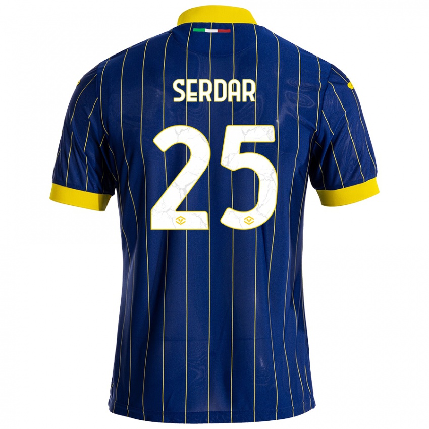 Niño Camiseta Suat Serdar #25 Azul Amarillo 1ª Equipación 2024/25 La Camisa Perú