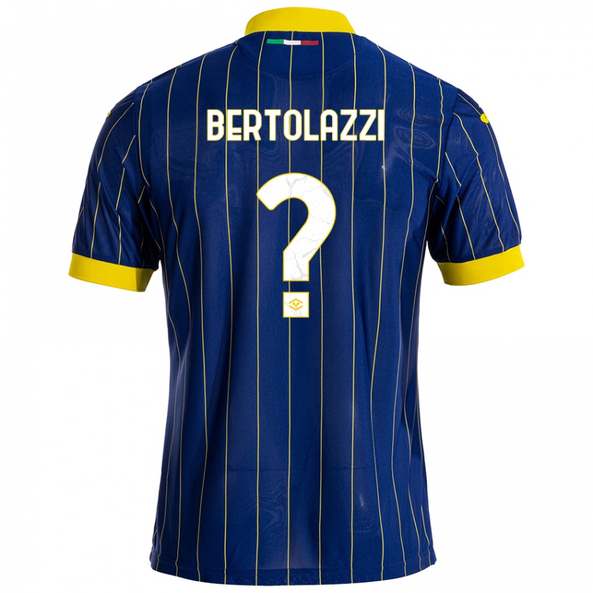 Niño Camiseta Giovanni Bertolazzi #0 Azul Amarillo 1ª Equipación 2024/25 La Camisa Perú