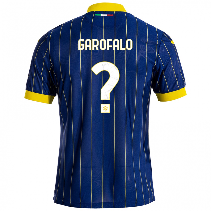 Niño Camiseta Lorenzo Garofalo #0 Azul Amarillo 1ª Equipación 2024/25 La Camisa Perú