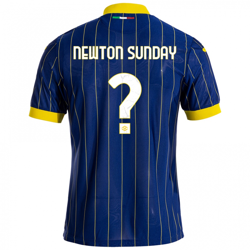 Niño Camiseta Eloghosa Newton Sunday #0 Azul Amarillo 1ª Equipación 2024/25 La Camisa Perú