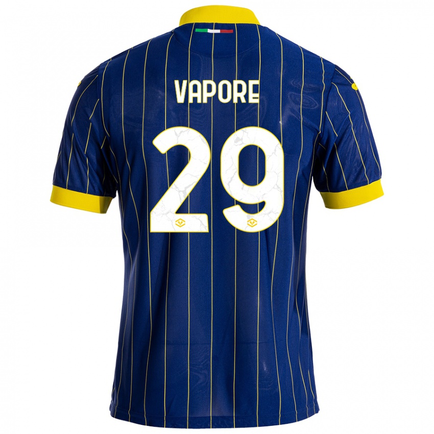 Niño Camiseta Angelo Vapore #29 Azul Amarillo 1ª Equipación 2024/25 La Camisa Perú