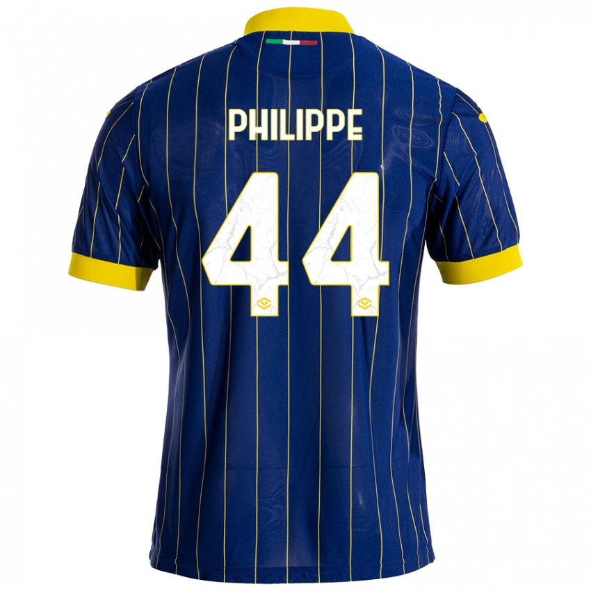 Niño Camiseta Mathis Philippe #44 Azul Amarillo 1ª Equipación 2024/25 La Camisa Perú