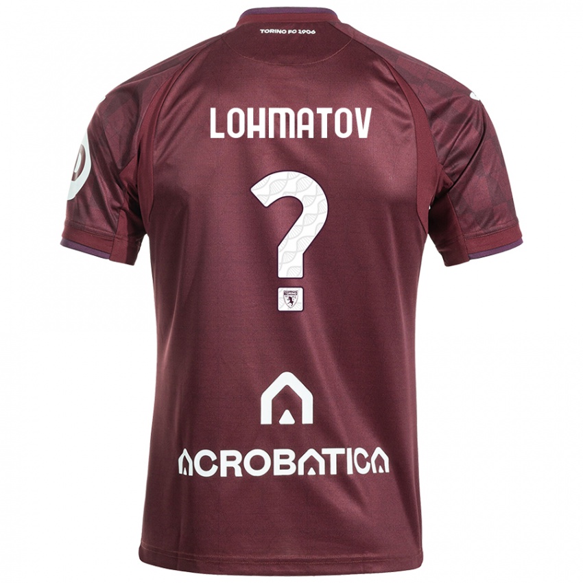 Niño Camiseta Aleksandr Lohmatov #0 Granate Blanco 1ª Equipación 2024/25 La Camisa Perú