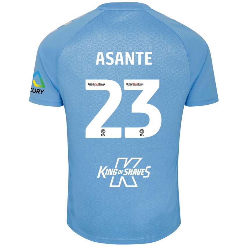 Niño Camiseta Brandon Thomas-Asante #23 Azul Blanco 1ª Equipación 2024/25 La Camisa Perú