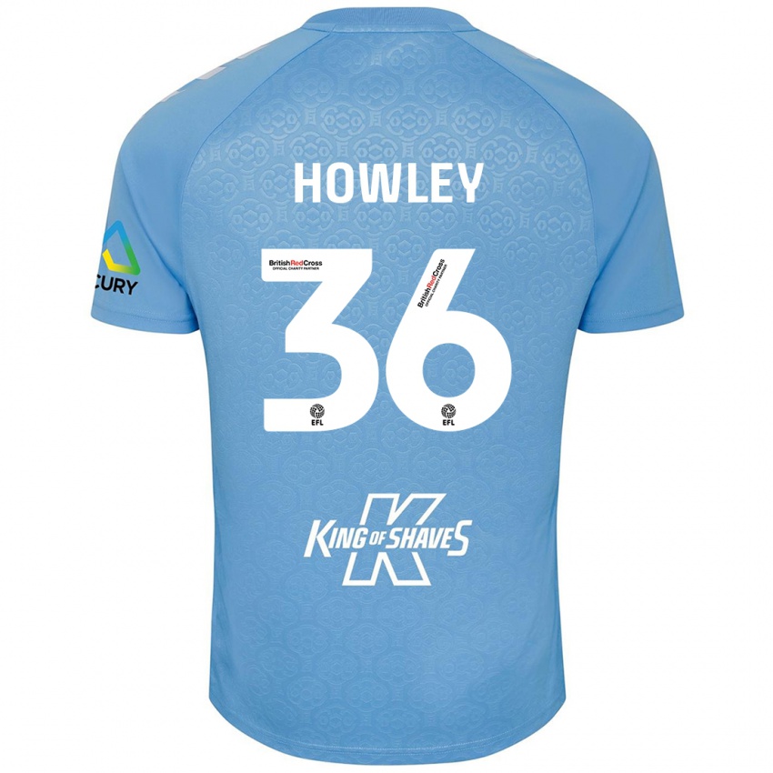 Niño Camiseta Ryan Howley #36 Azul Blanco 1ª Equipación 2024/25 La Camisa Perú