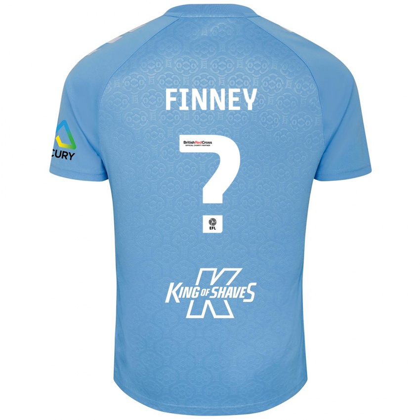 Niño Camiseta Charlie Finney #0 Azul Blanco 1ª Equipación 2024/25 La Camisa Perú