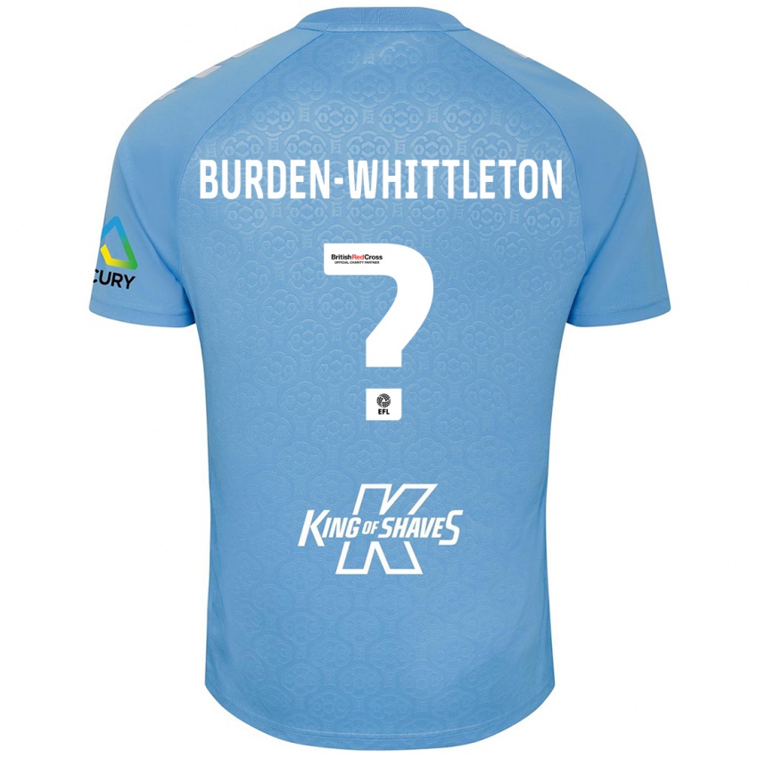 Niño Camiseta Charlie Burden-Whittleton #0 Azul Blanco 1ª Equipación 2024/25 La Camisa Perú