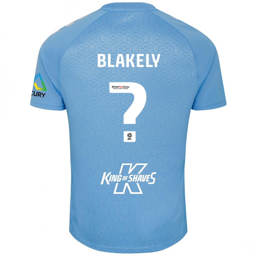 Niño Camiseta Ben Blakely #0 Azul Blanco 1ª Equipación 2024/25 La Camisa Perú